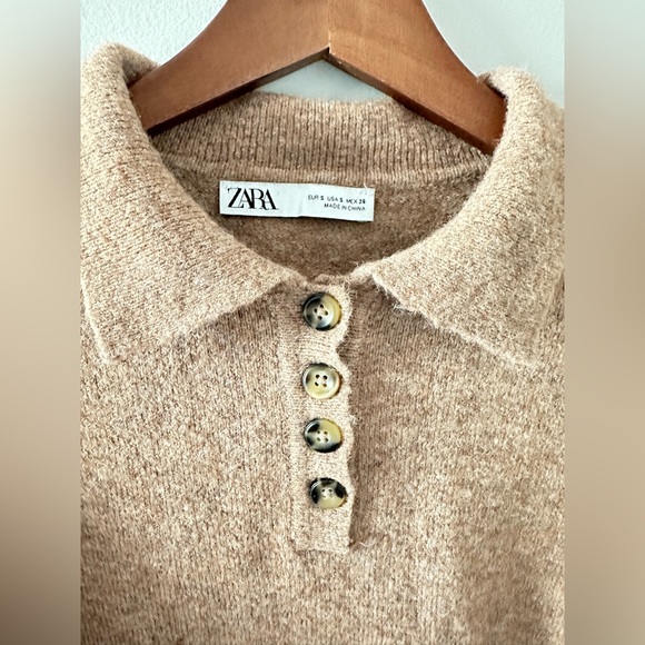 ‼️SOLD Zara | Camel soft sweater - Picture 4 of 9